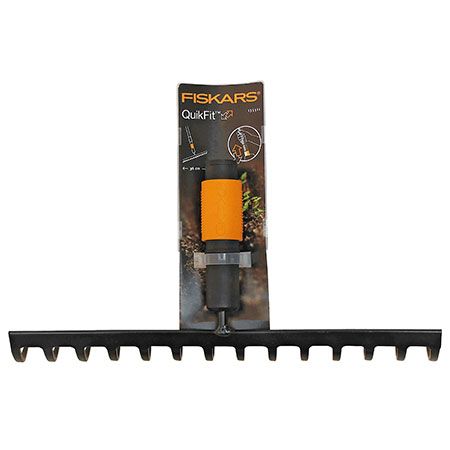 Грабли для грунта 14 зубьев Fiskars QuikFit (135511) - Купить в Киеве
