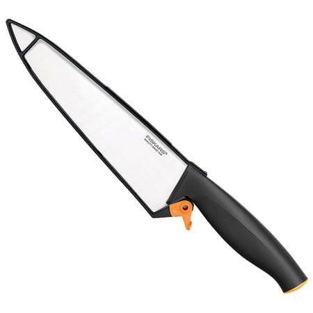 Нож поварской большой с чехлом Fiskars Functional Form 20 см (1014197)