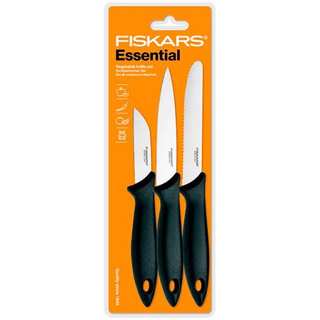 Fiskars Essential Vegetable Knife Set (1023785)